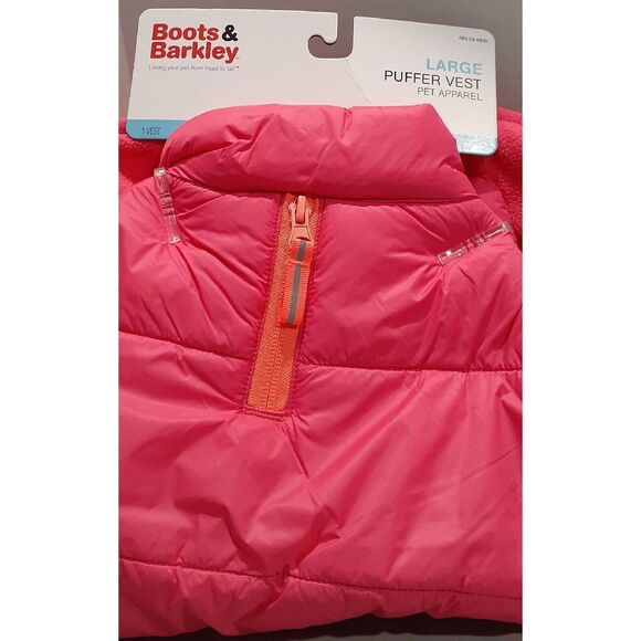 Large Puffer Vest - Boots‎ & Barkley Pet Apparel Pink - Picture 2 of 4